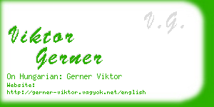 viktor gerner business card